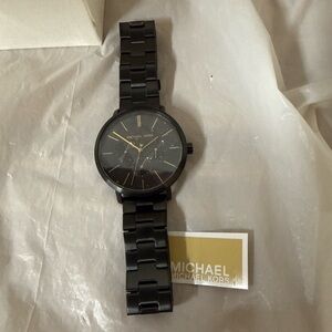 Michael Kors Black and Gold Watch new with box never worn